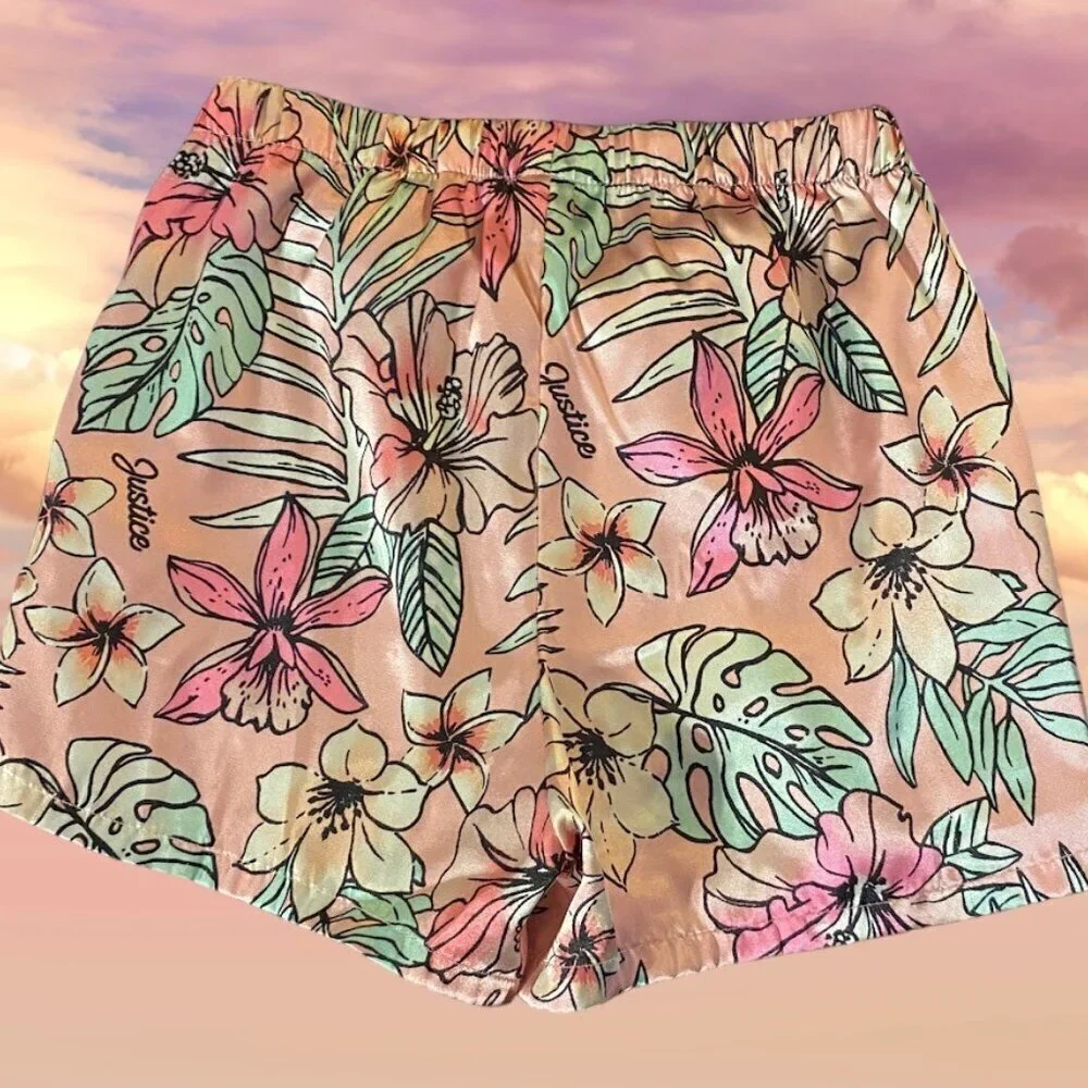 Justice Floral Sleep Shorts